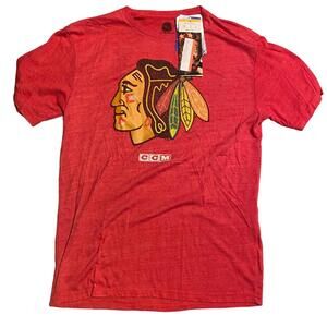 NHL CCM  Chicago Blackhawks Keith #2 Hockey Shirt New Men's Size Small Red